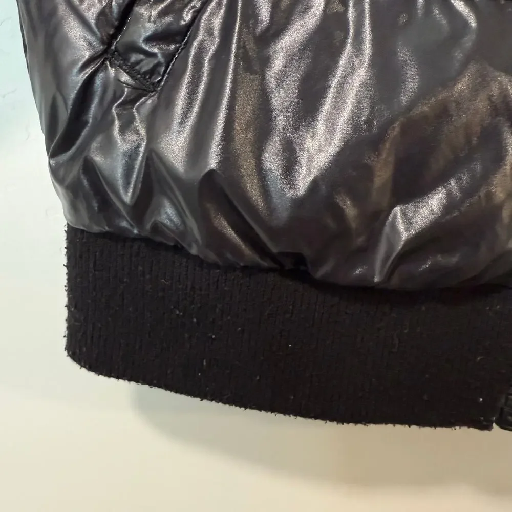 Nike Girls Youth Puffer‎ Jacket Black Shine 5-6 Years